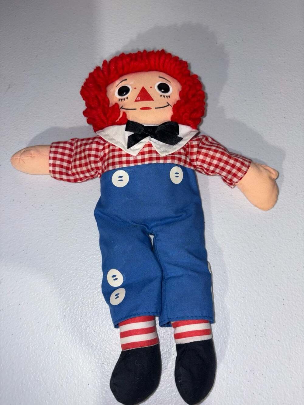 Vintage 1987 Playskool Raggedy Andy Doll 12-inch Plush Toy